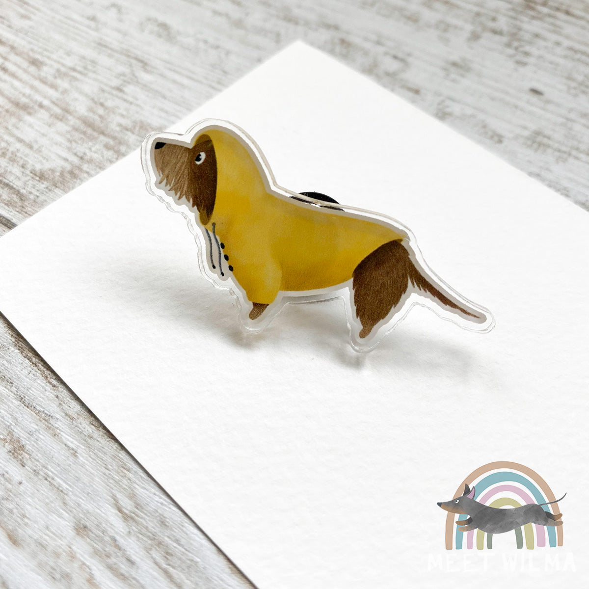 Acrylic Pin "Wet Sausage"