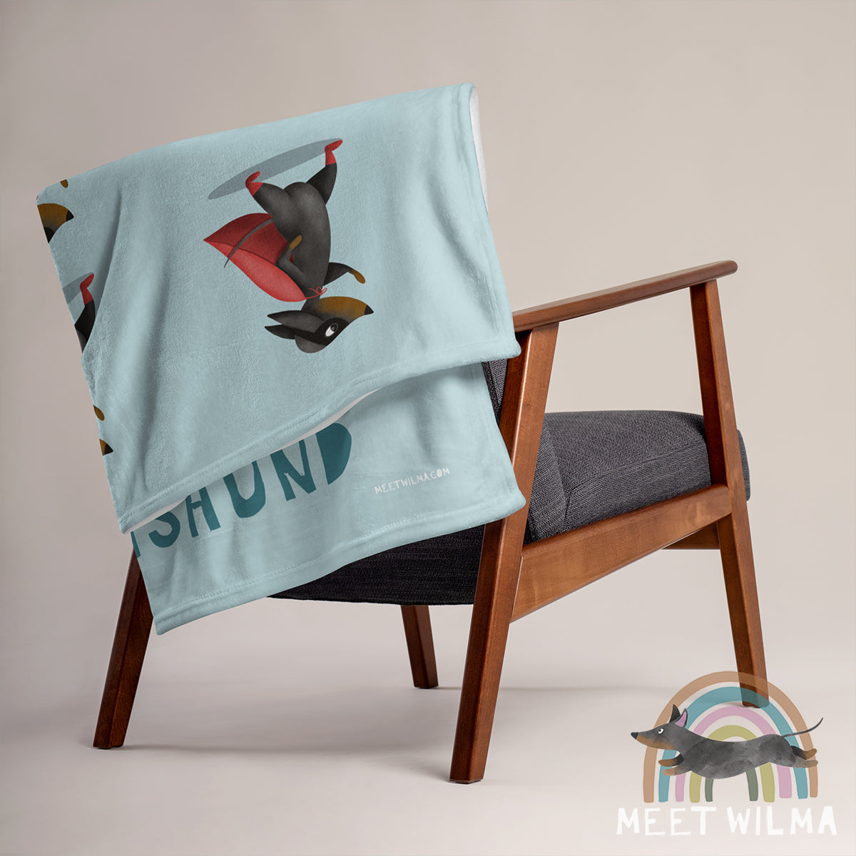 Fleece Blanket "Superdachshund"