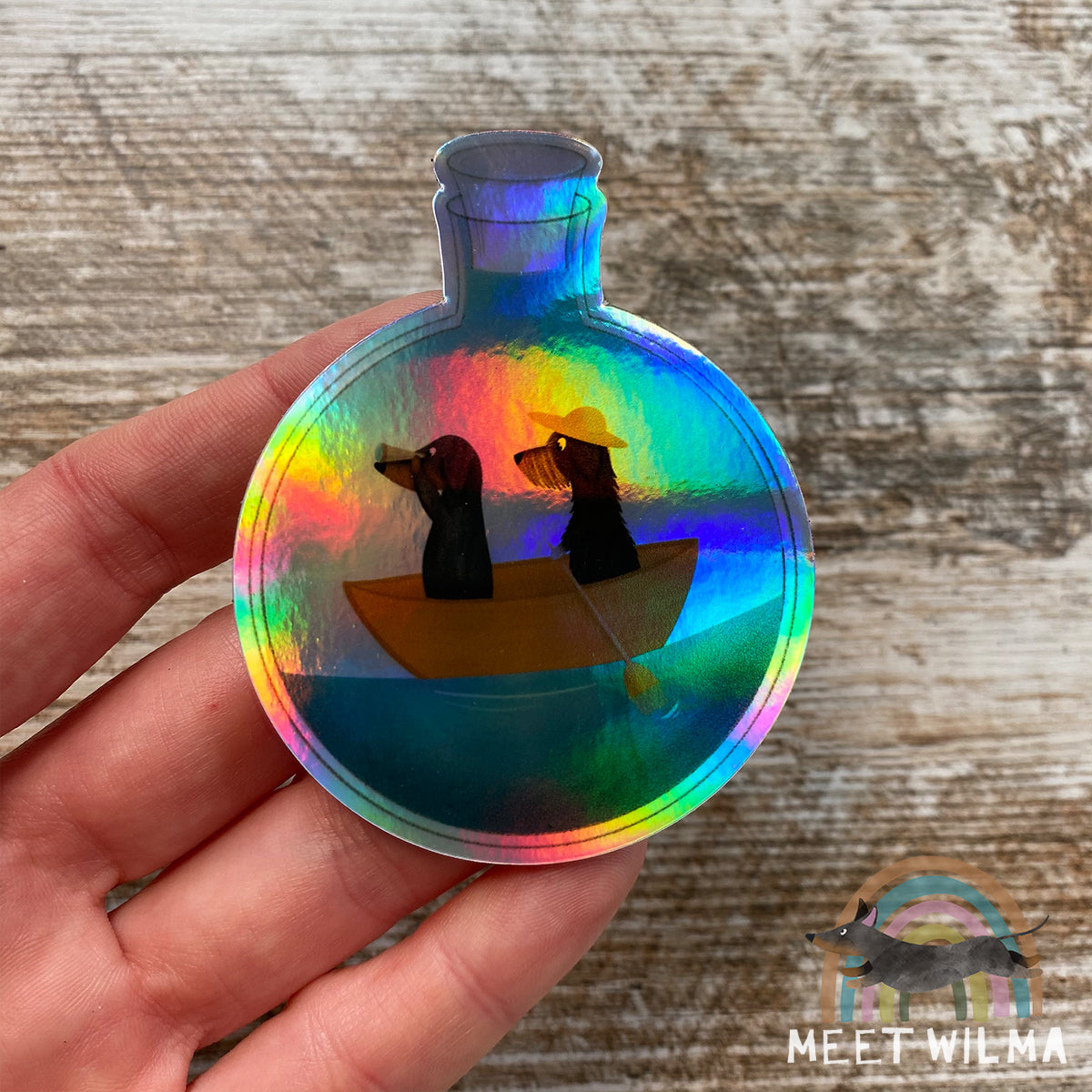 Holographic Sticker "Friend-Ship"