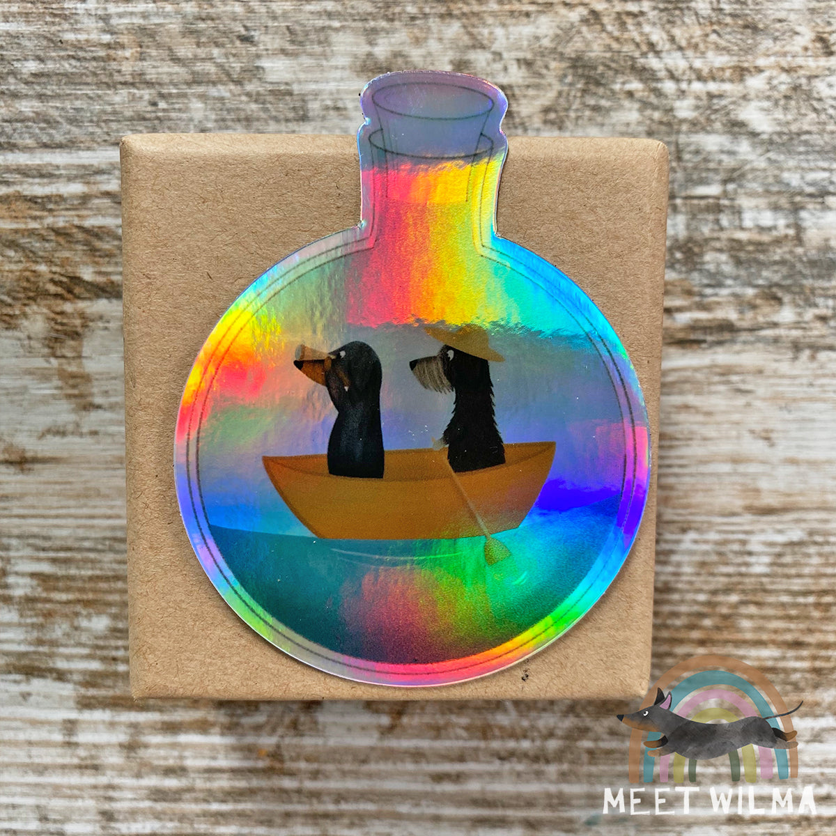 Holographic Sticker "Friend-Ship"