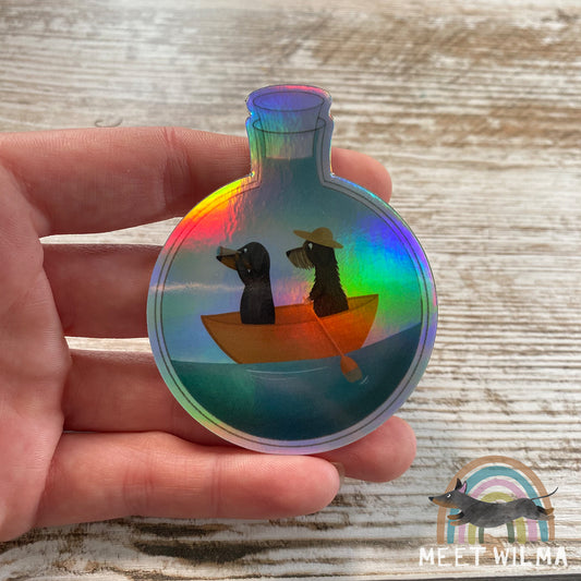 Holographic Sticker "Friend-Ship"