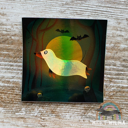 Holographic Sticker "Sausage Ghost"