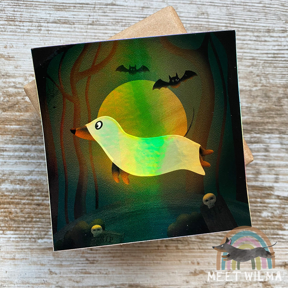 Holographic Sticker "Sausage Ghost"