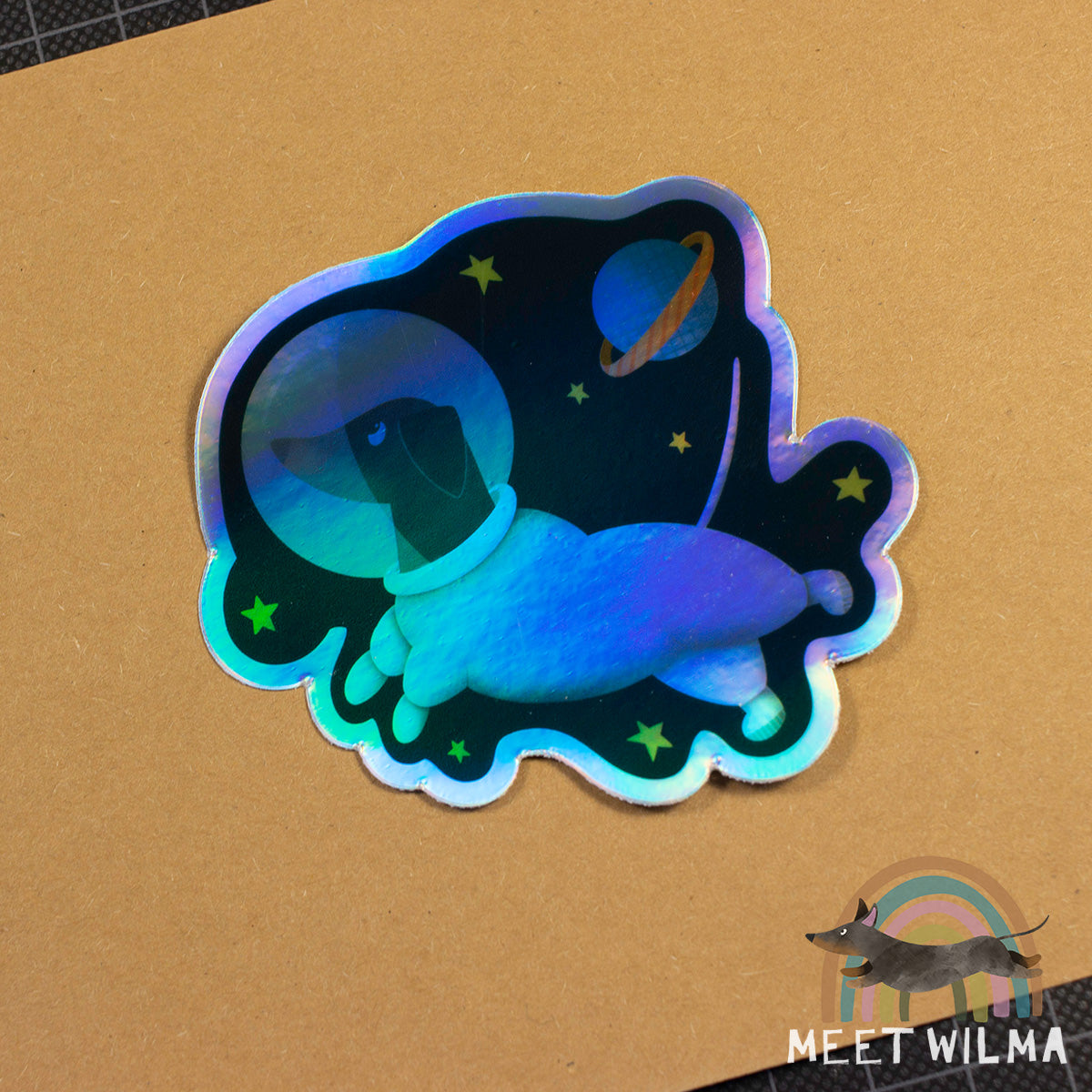 Holographic Sticker "Pawstronaut"