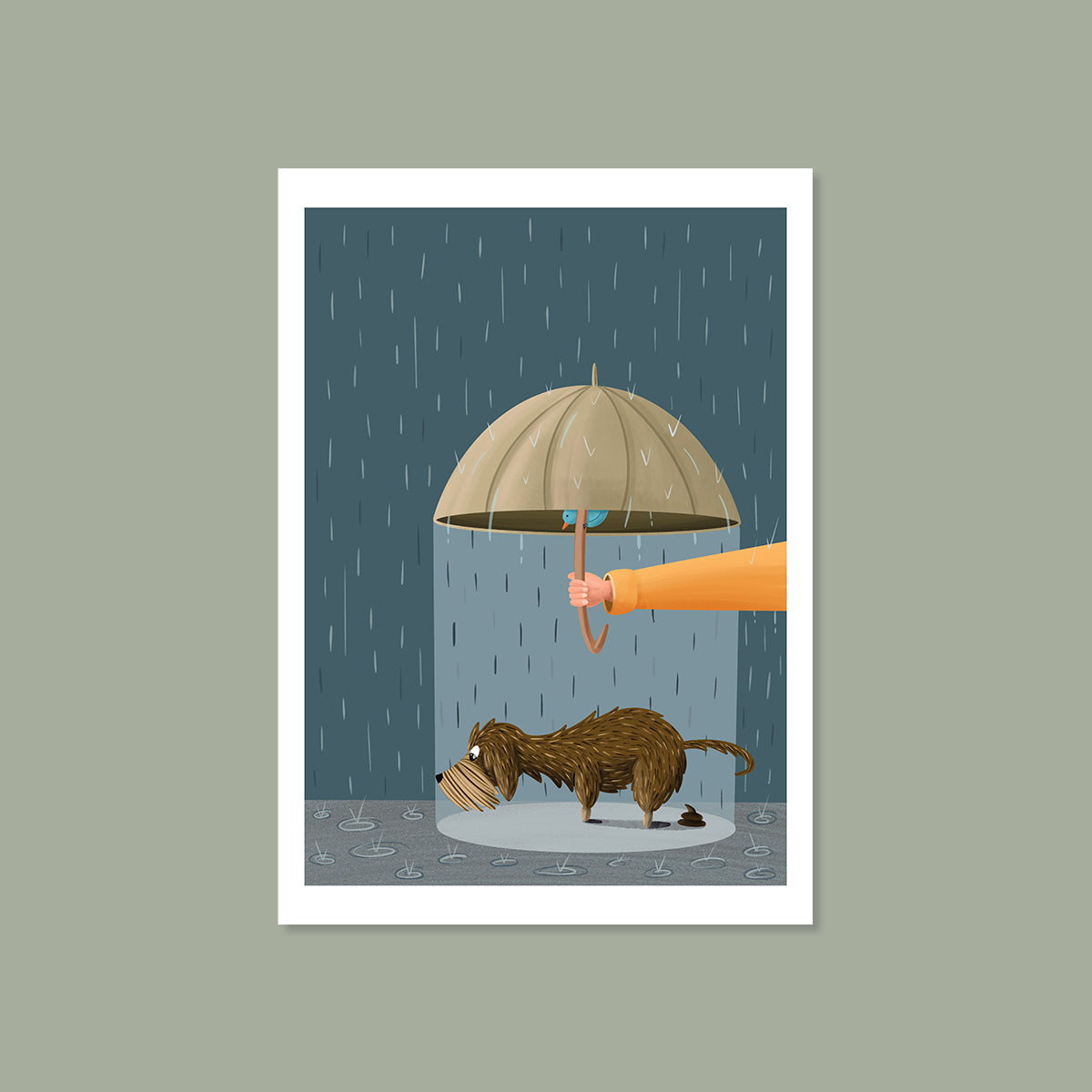 Fine Art Print "Rainy Poop"