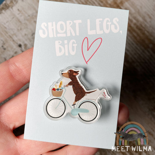 Acrylic Pin "Doxie Gang"