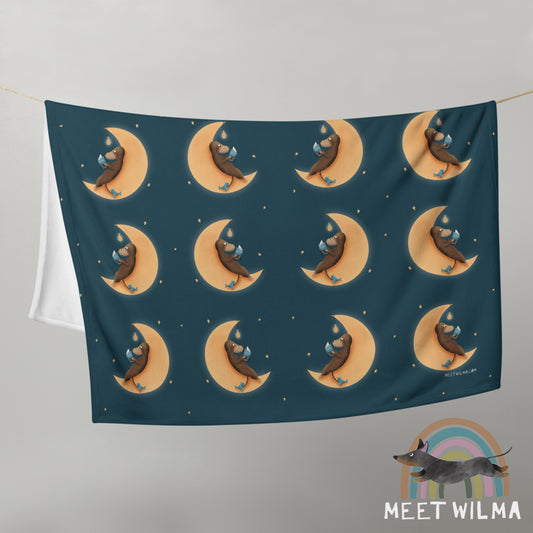 Fleece Blanket "Bookworm"