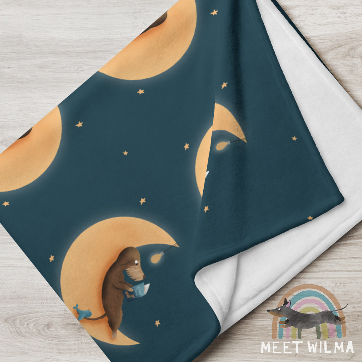 Fleece Blanket "Bookworm"