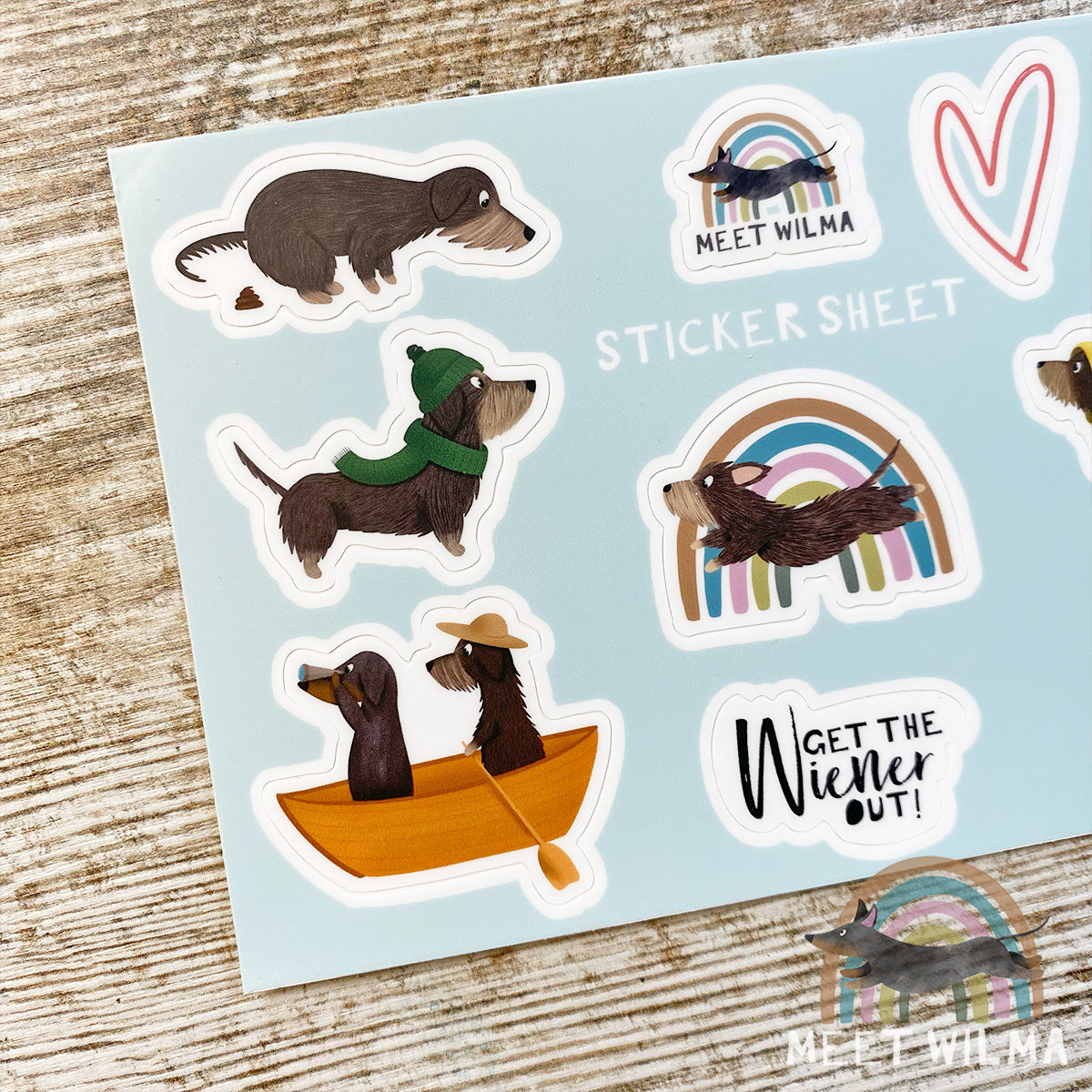 Sticker Sheet "Meet Wilma" Wire-Haired Version