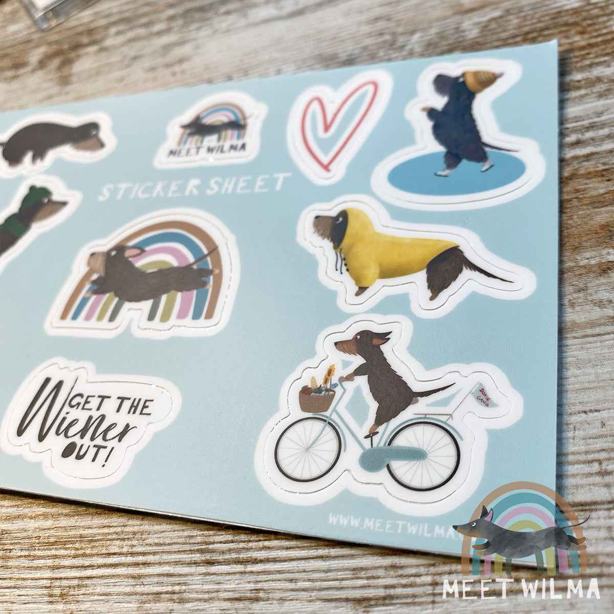 Sticker Sheet "Meet Wilma" Wire-Haired Version