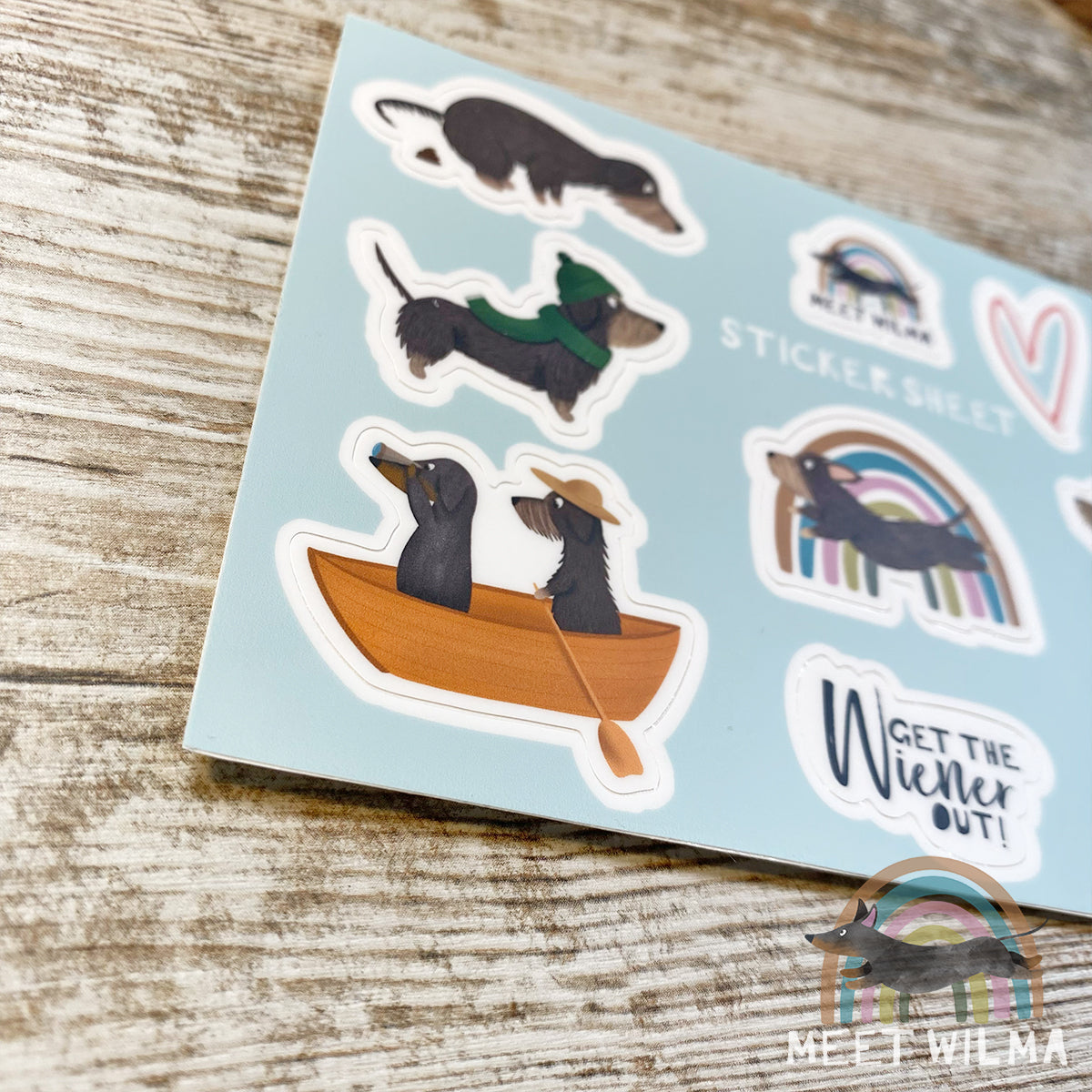 Sticker Sheet "Meet Wilma" Wire-Haired Version