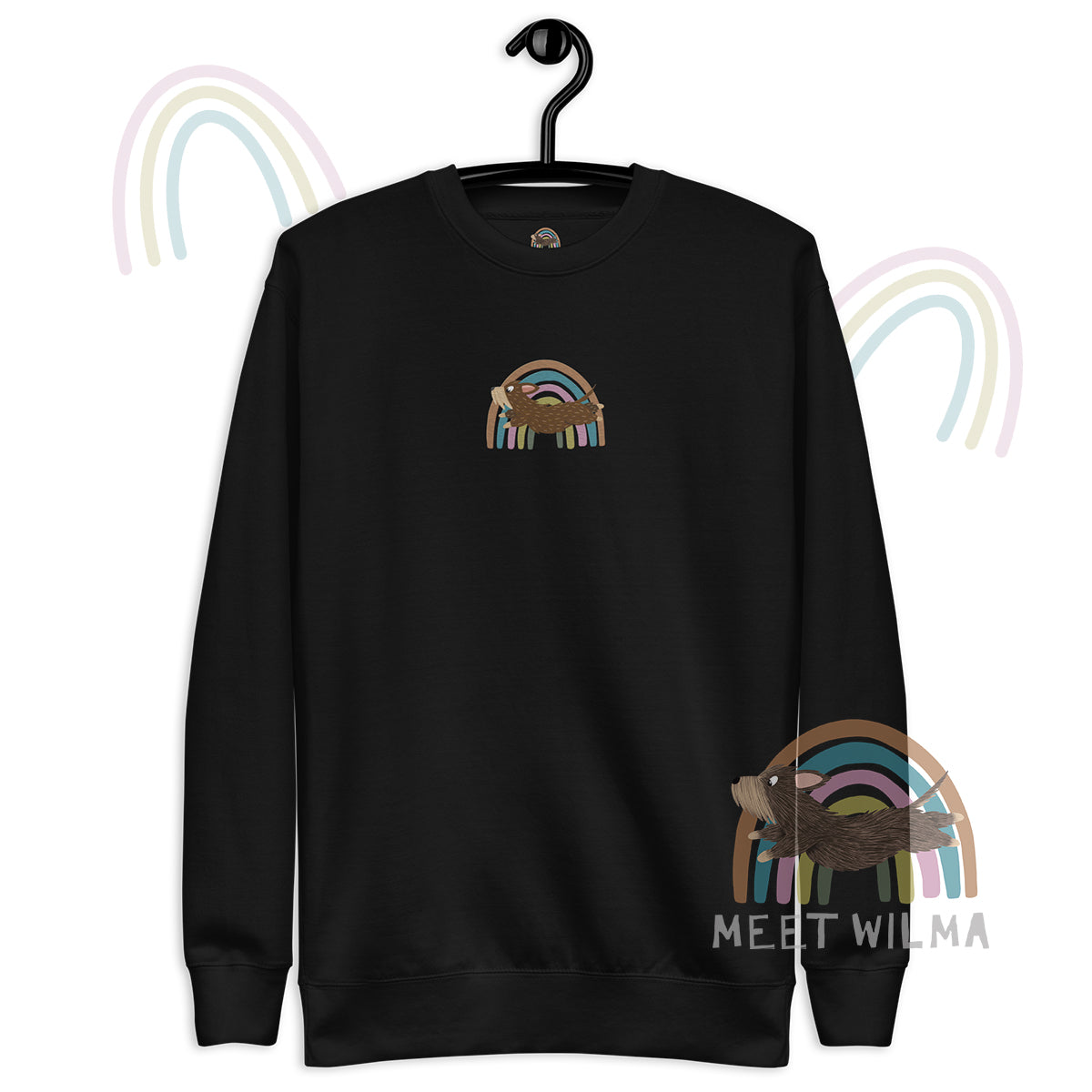 Unisex Sweatshirt "Rainbow" - Embroidery 🧵