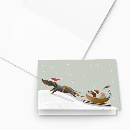 Christmas Greeting Card "Gift Express"