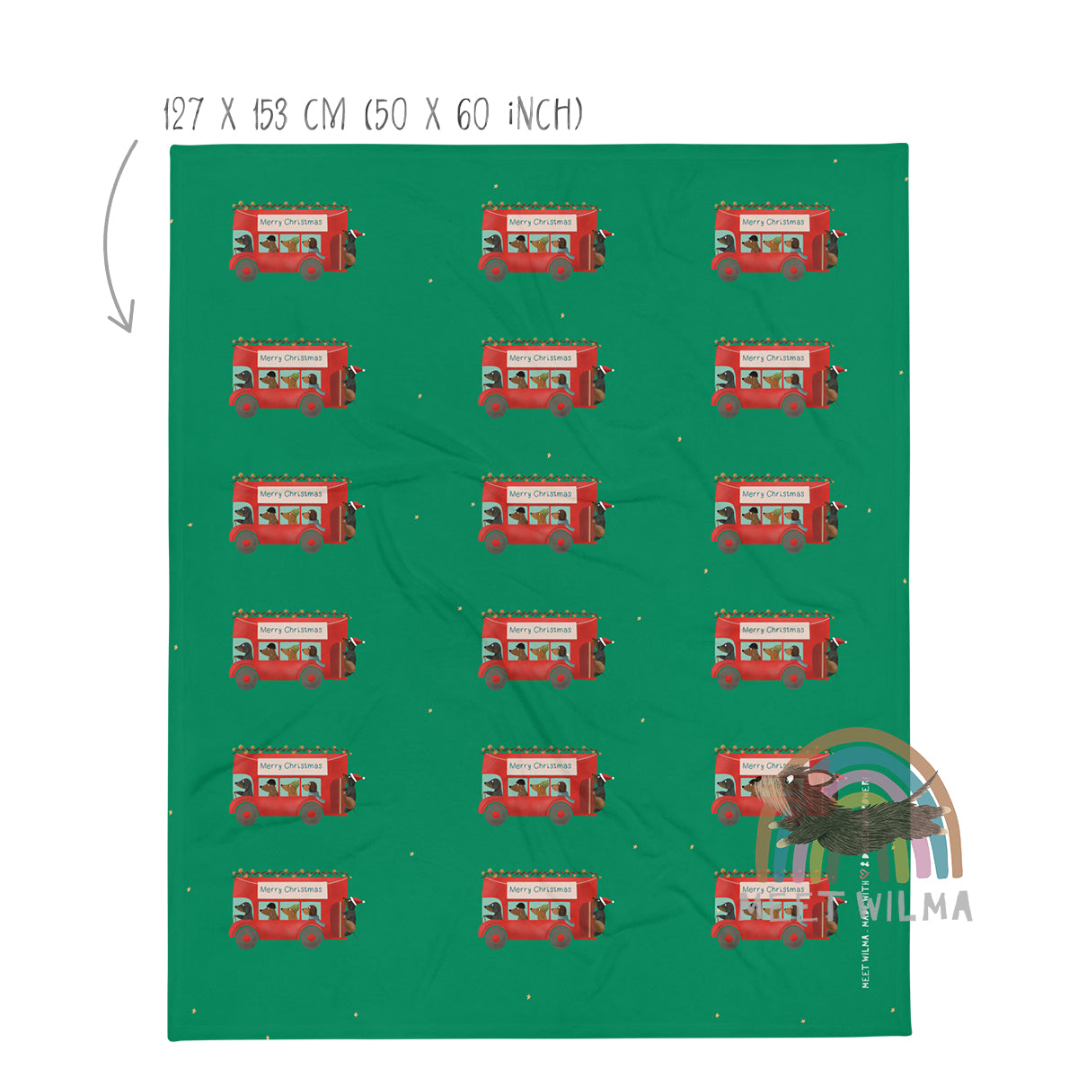 Fleece Blanket "Jolly Bus"