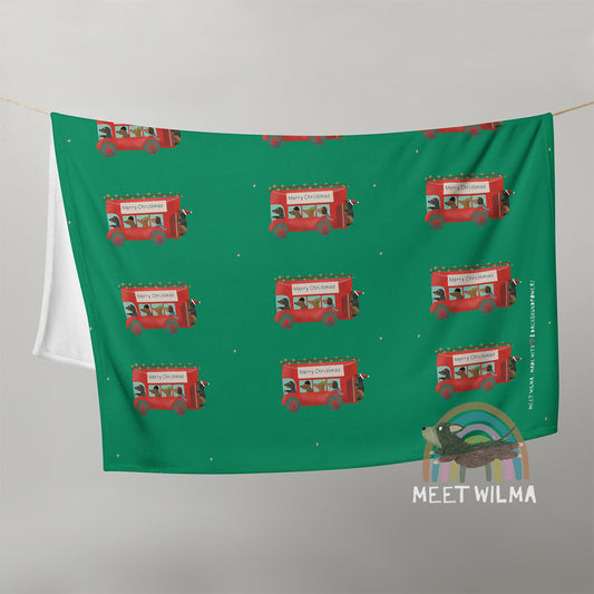 Fleece Blanket "Jolly Bus"