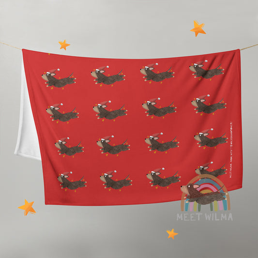 Fleece Blanket "Wire Christmas"
