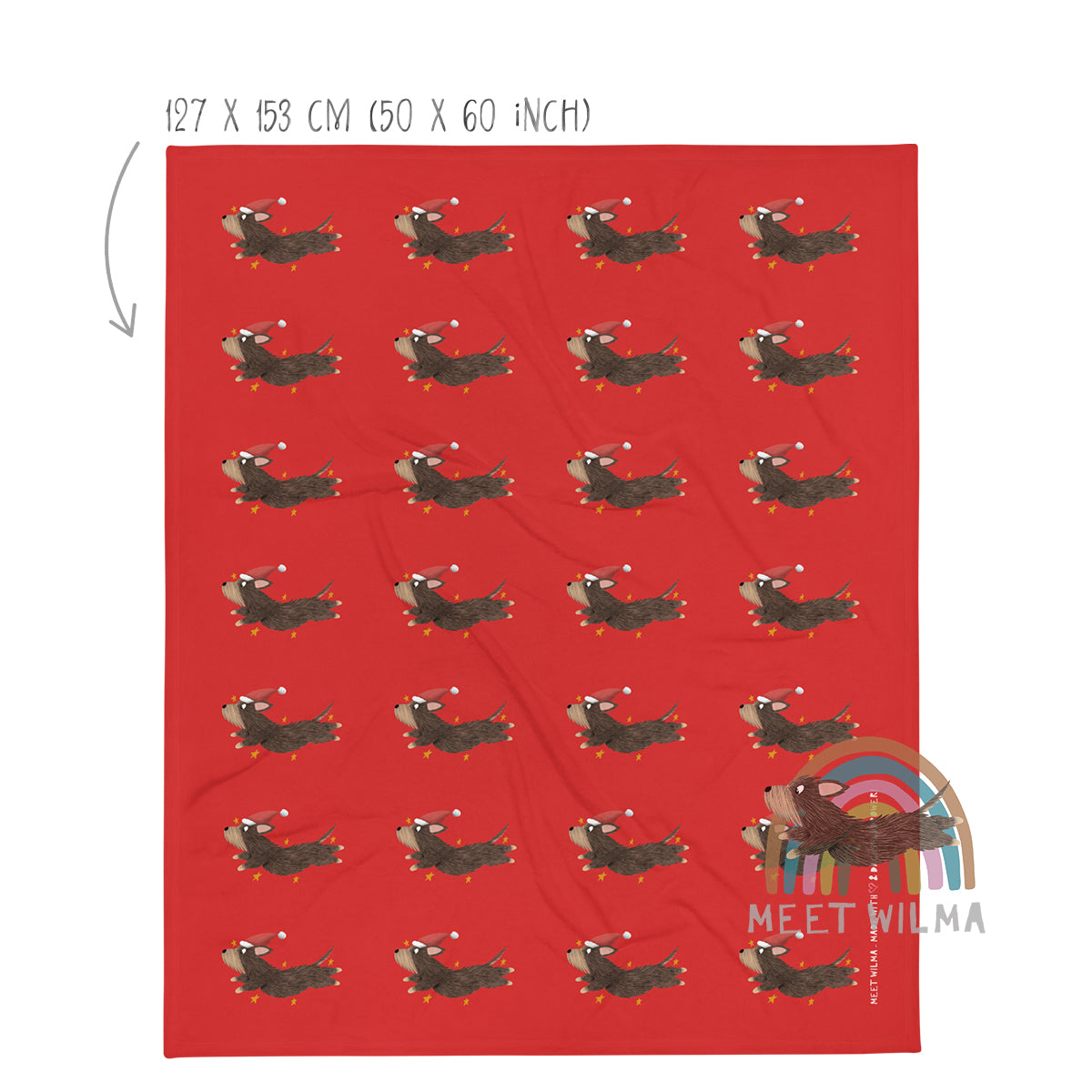 Fleece Blanket "Wire Christmas"