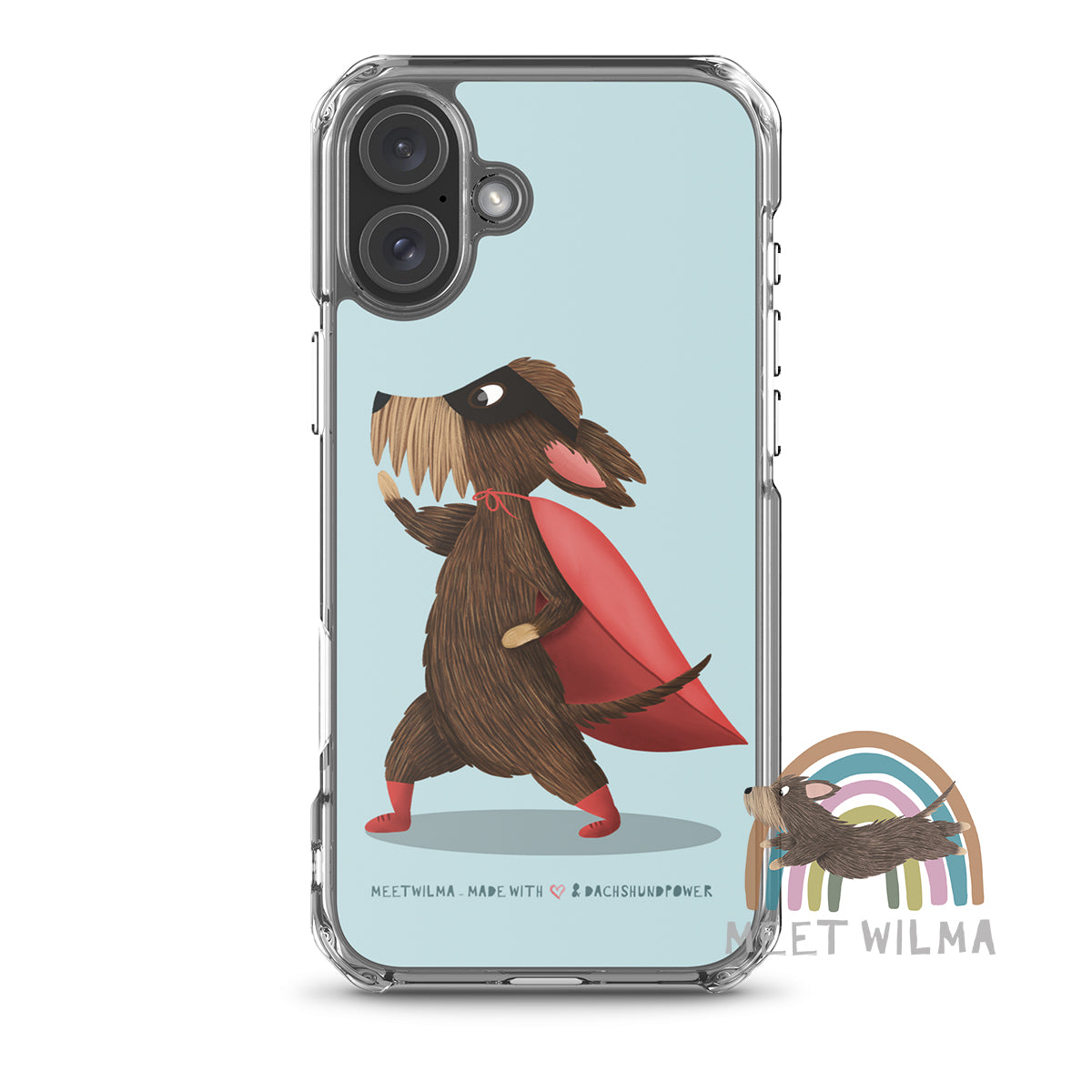 iPhone® Clear Case "Superdachshund"