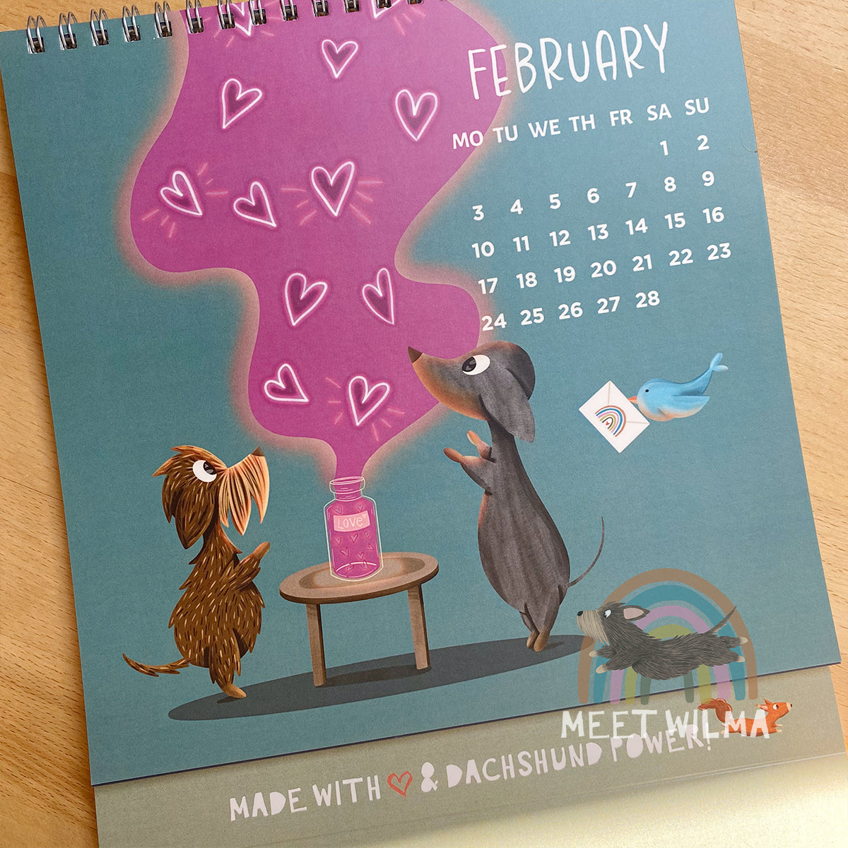 MeetWilma & Friends Desk Calendar 2025