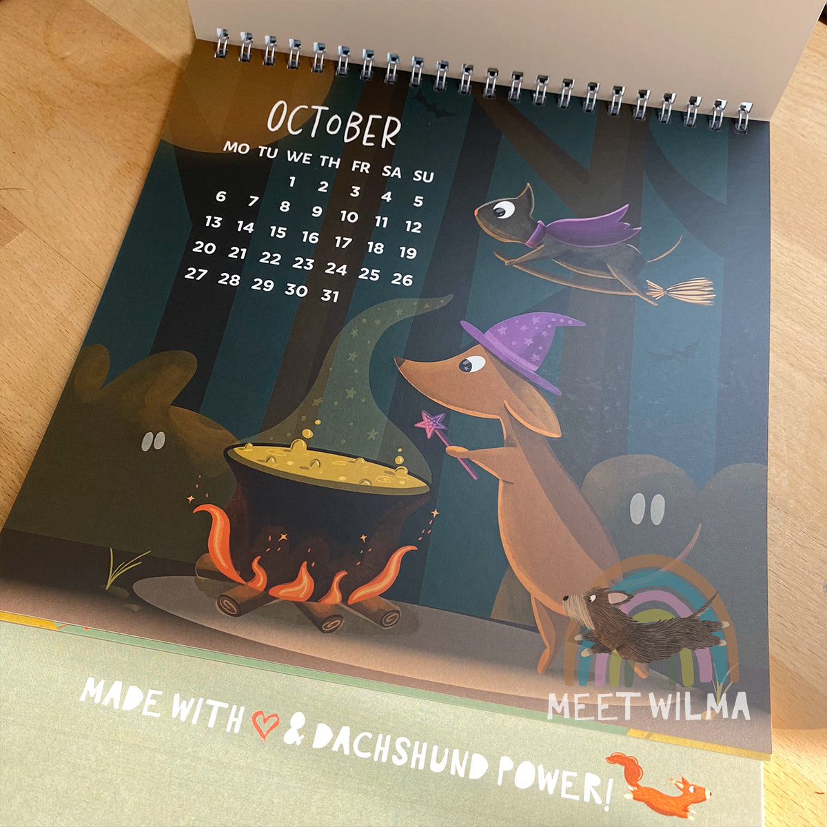 MeetWilma & Friends Desk Calendar 2025