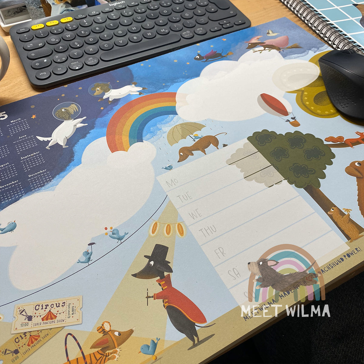 MeetWilma & Friends Desk Pad 2025