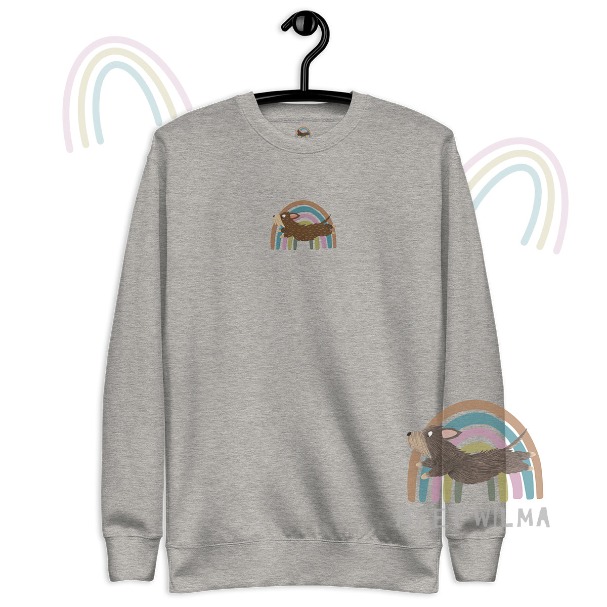 Unisex Sweatshirt "Rainbow" - Embroidery 🧵