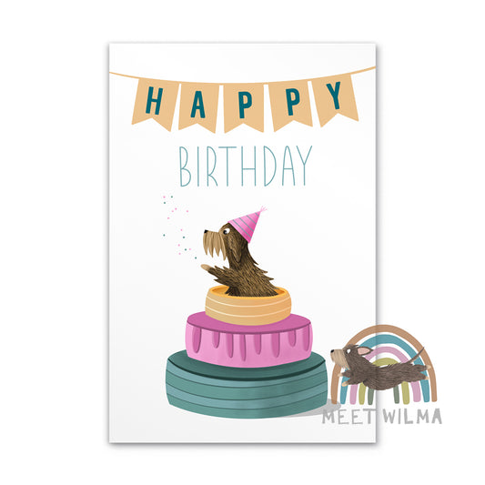 Postcard "Happy Birthday"