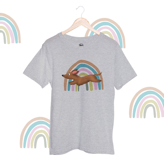 Unisex Shirt "Rainbow" Long Hair Brown