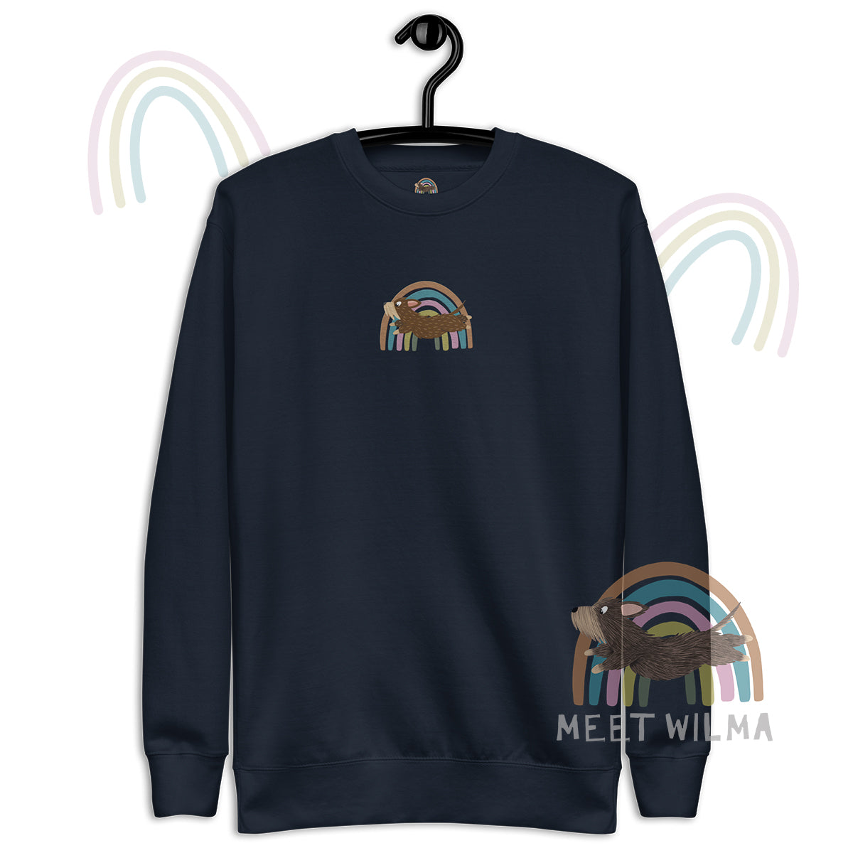 Unisex Sweatshirt "Rainbow" - Embroidery 🧵