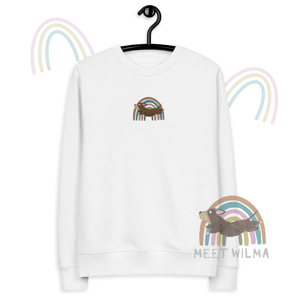 Organic Sweatshirt "Rainbow" - Embroidery 🧵