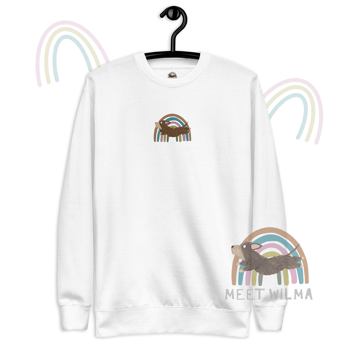 Unisex Sweatshirt "Rainbow" - Embroidery 🧵