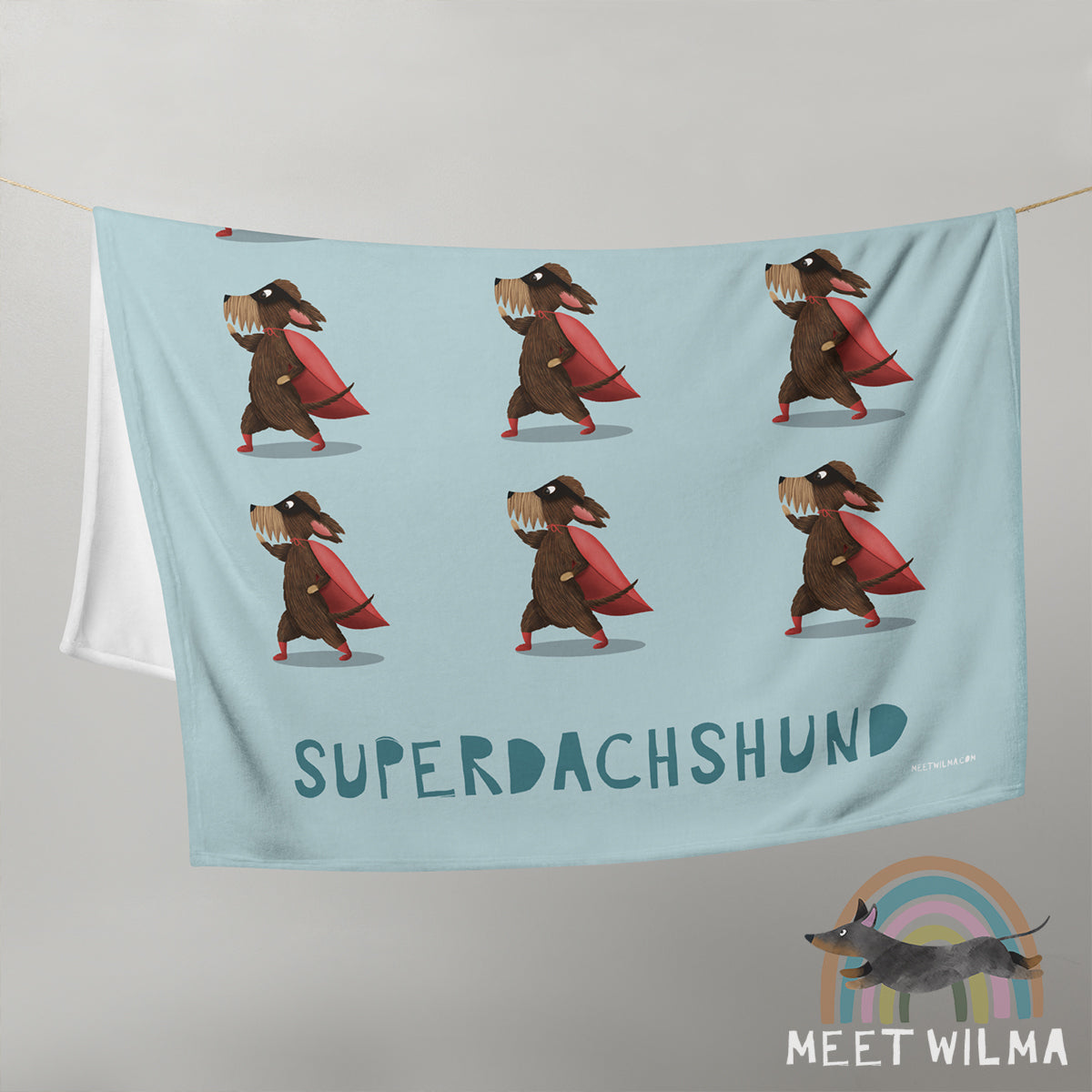 Blanket "Superdachshund"