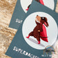 Postcard "Superdachshund"