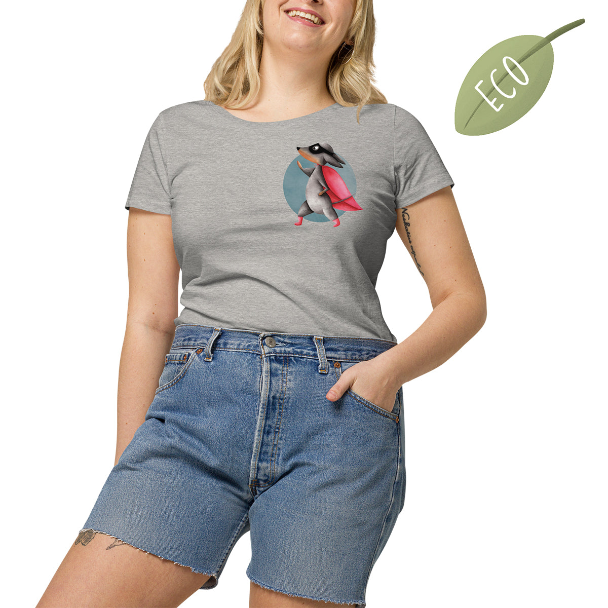 Organic Soft Shirt "Superdachshund"